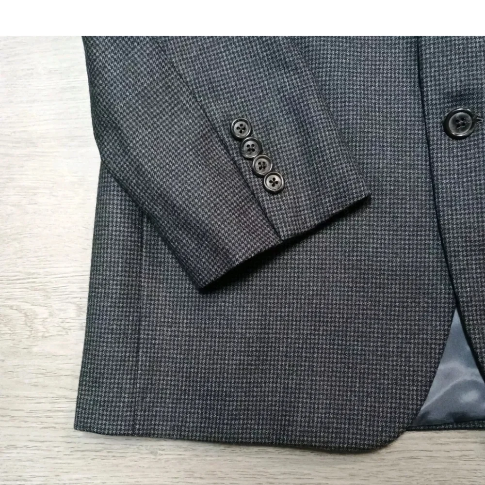 Hickey Freeman Nordstrom Mens Wool Sport Coat Blazer Jacket Houndsooth 41 Reg